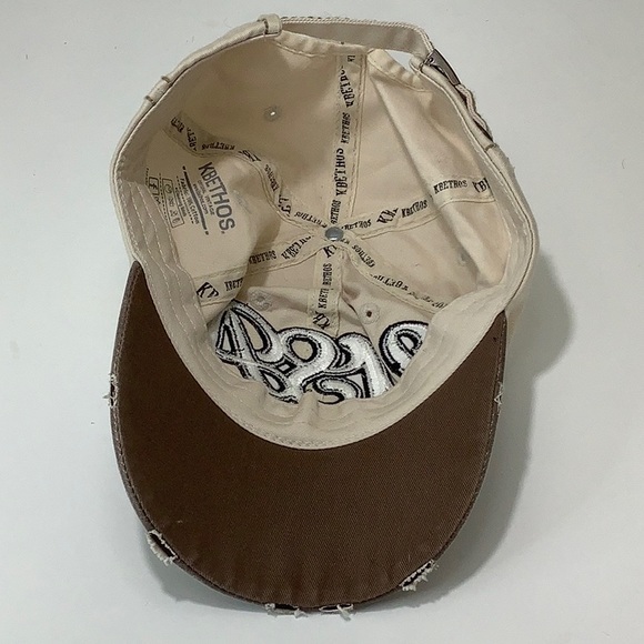KBETHOS original vintage distressed large embroidered logo baseball hat Size OS - Picture 6 of 9